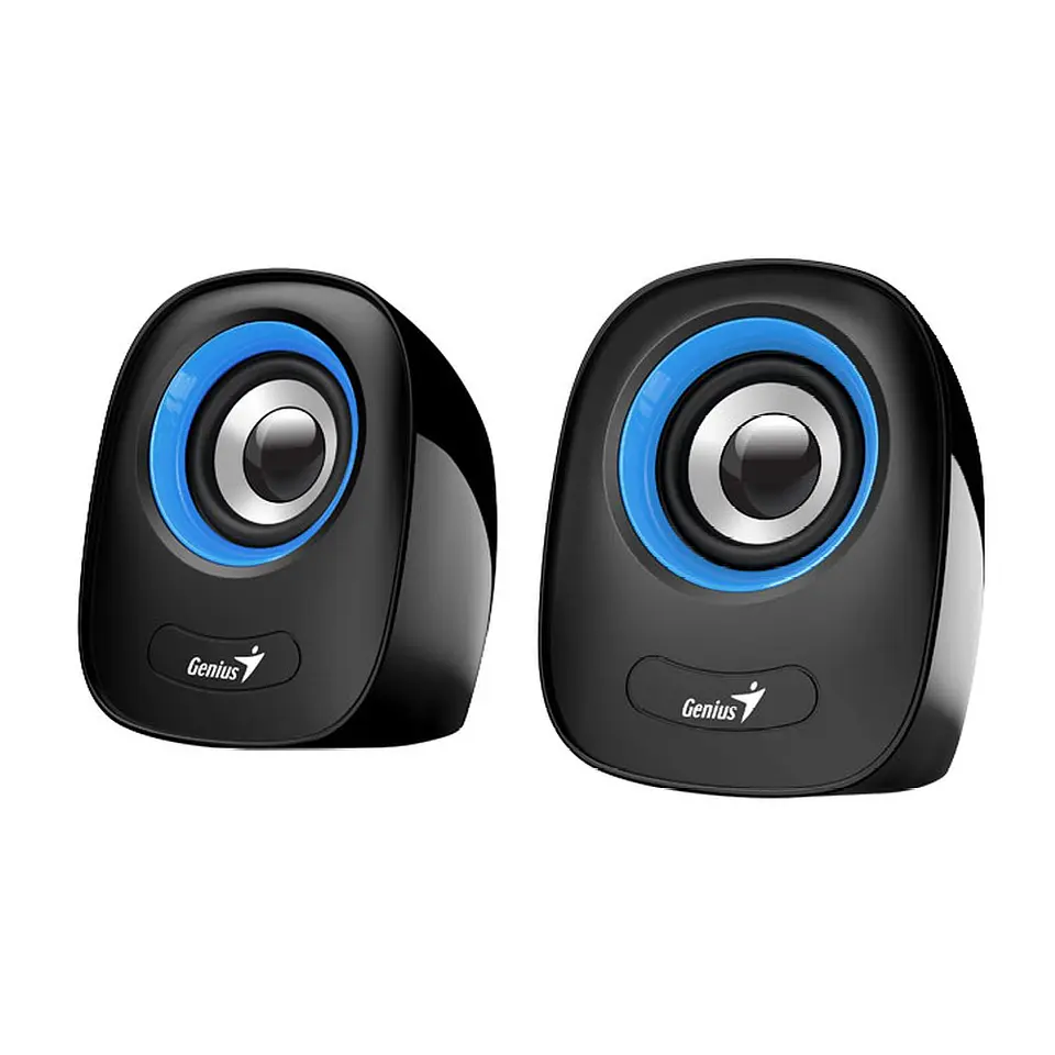 Parlantes Pc Notebook Estereo Genius Azul 1