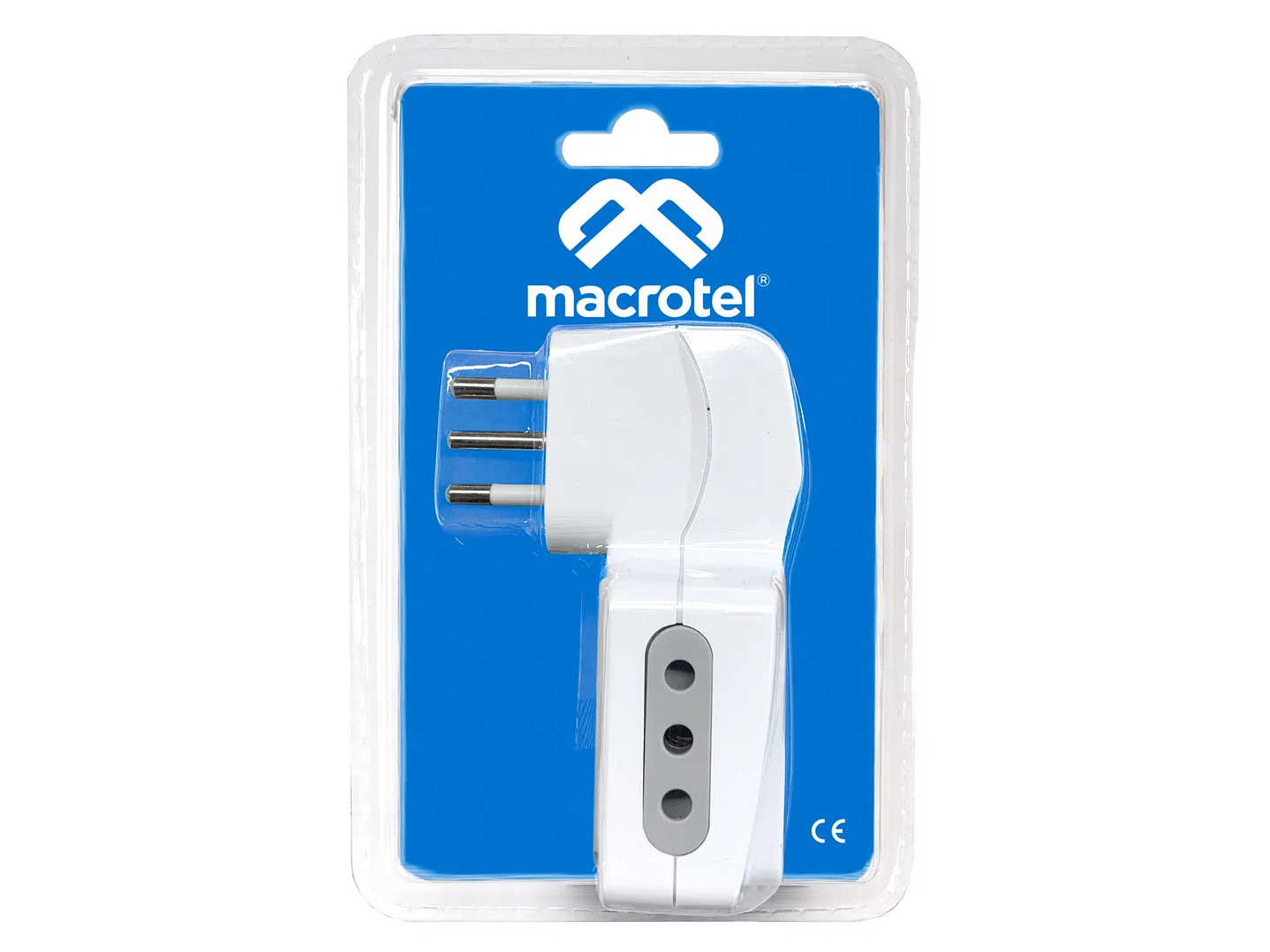 Enchufe Adaptador Triple Macrotel con Switch 2