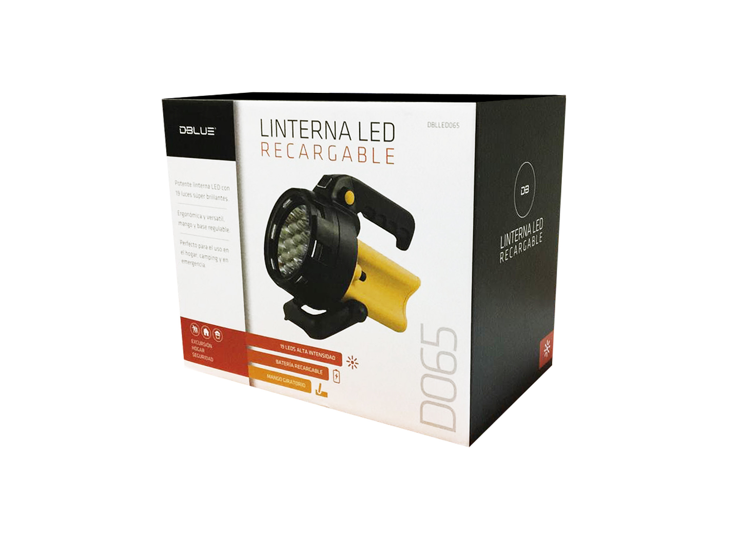 Foco Linterna 19 Led Recargable Dblue DBLLED065 3