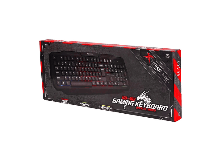 Teclado Gamer Retroiluminado xtrike Me KB-302 Ingles 2