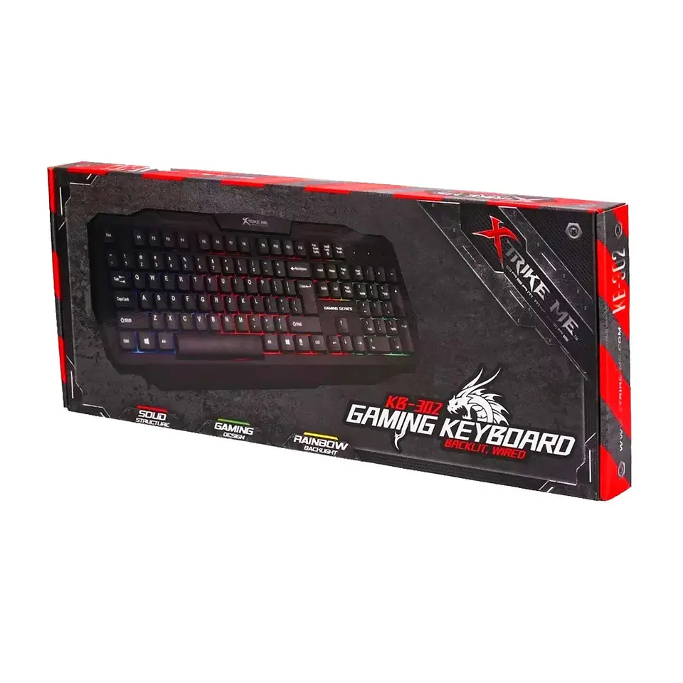 Teclado Gamer Retroiluminado xtrike Me KB-302 Ingles 2