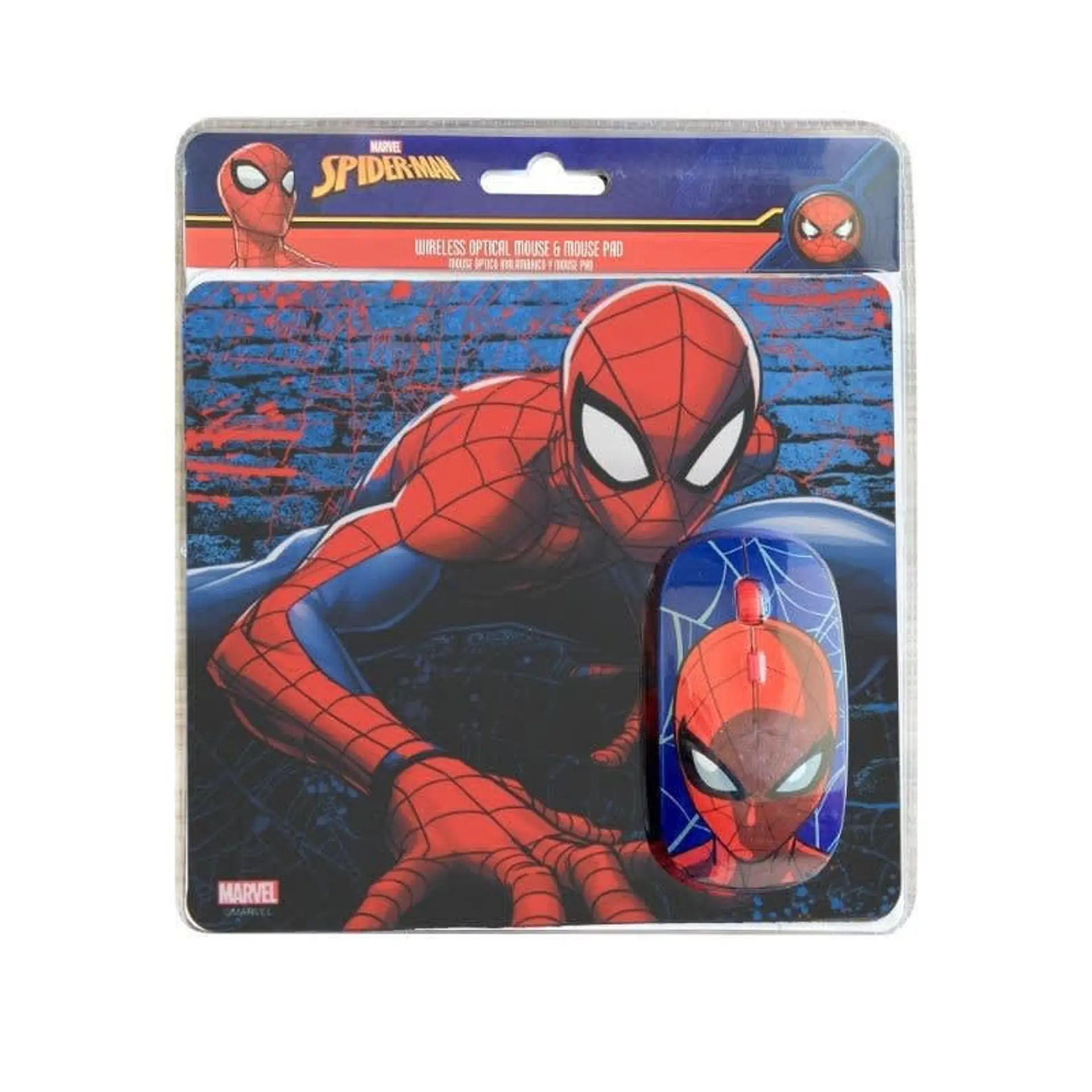 Kit Mouse Inalambrico y Mouse Pad Spider Man 2 2