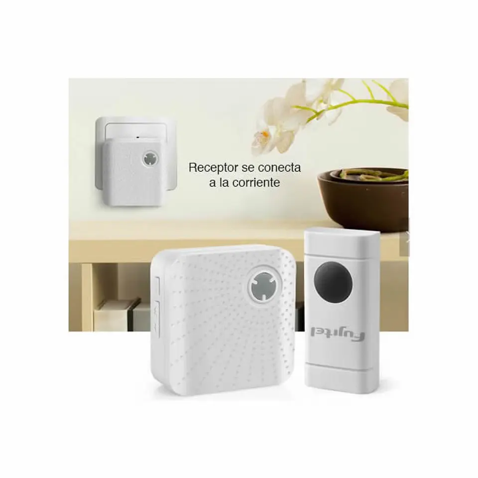 Timbre Inalambrico Fujitel 70m 48 Melodias Blanco 4