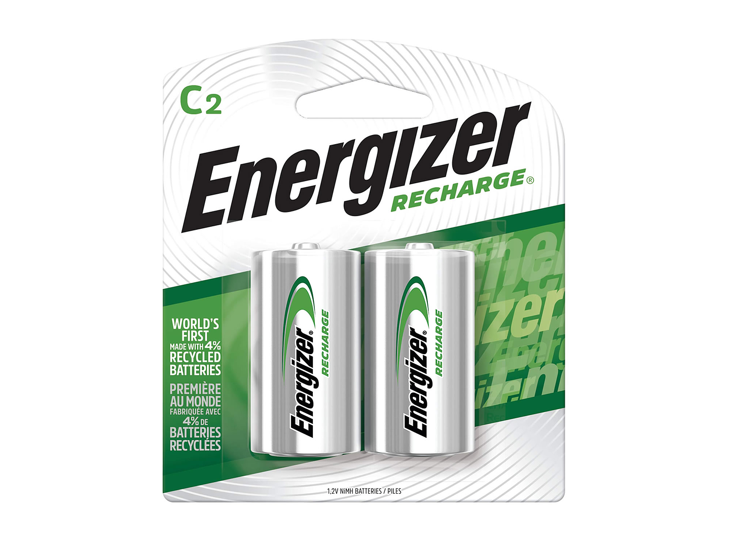 Pack 2 Pilas Recargables C Energizer 2500Mha 1