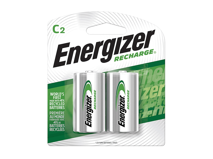 Pack 2 Pilas Recargables C Energizer 2500Mha 1