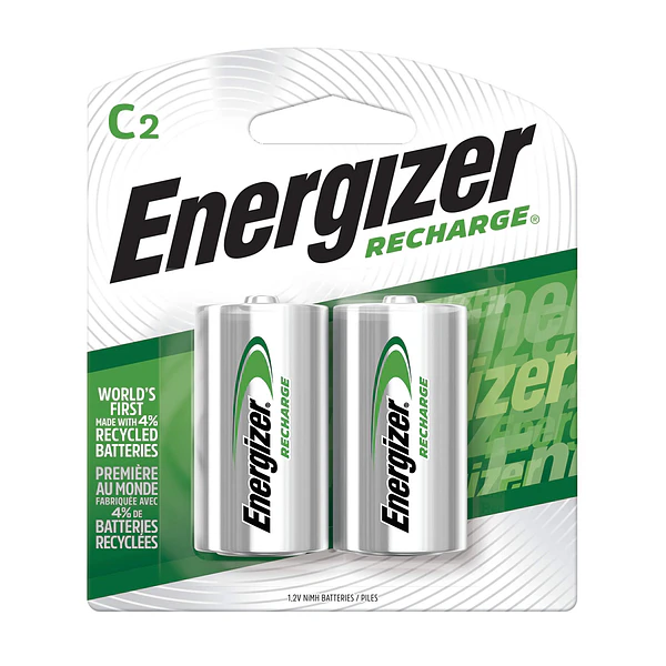 Pack 2 Pilas Recargables C Energizer 2500mAh