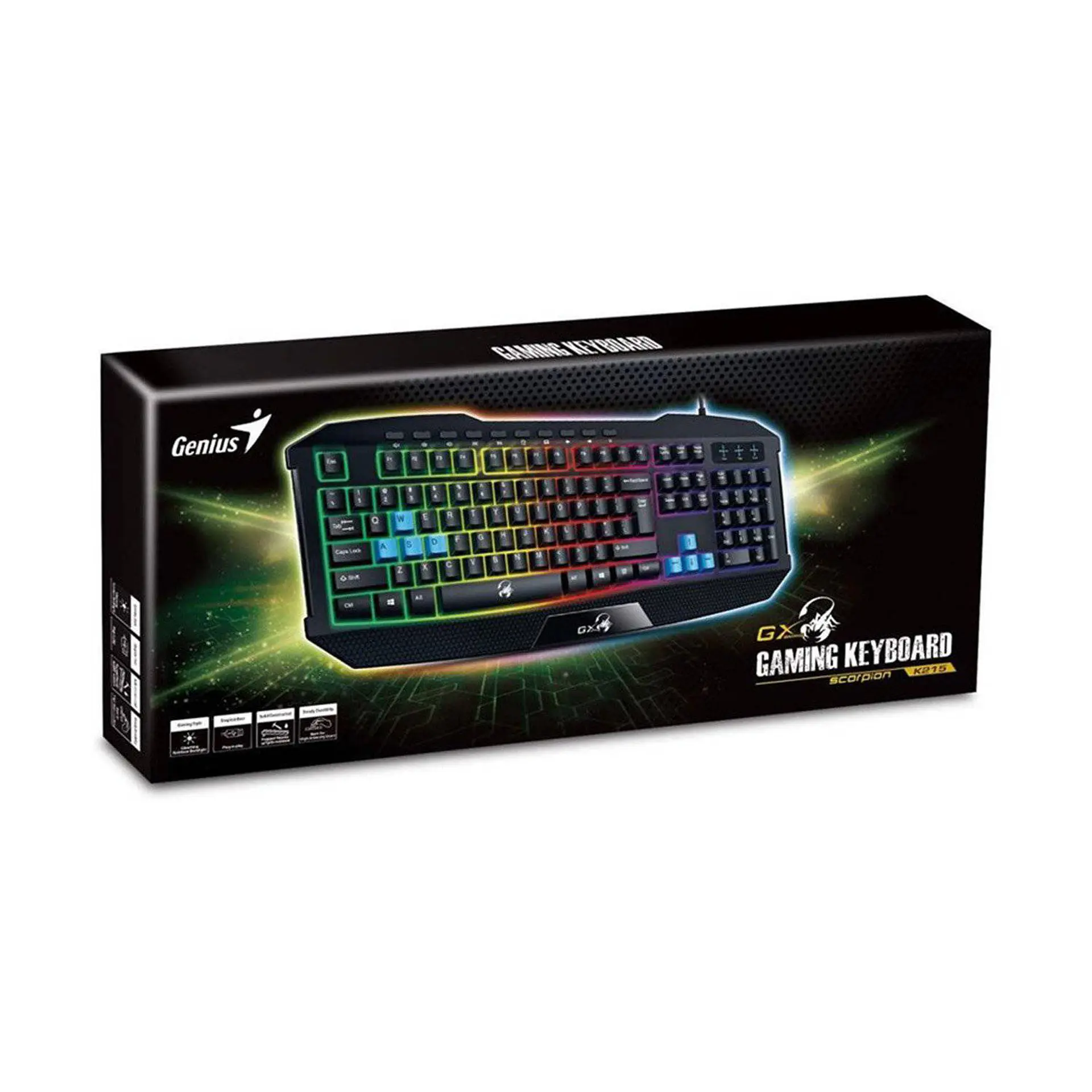 Teclado Gamer Genius Scorpion K215 Usb 3