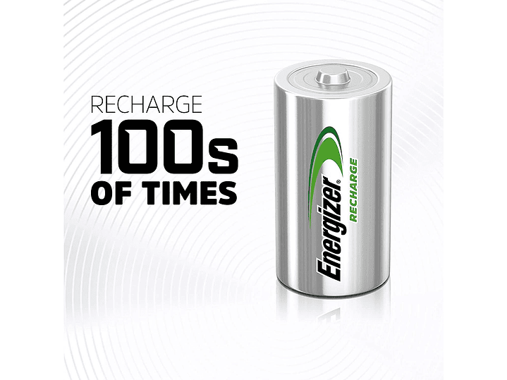 Pack 2 Pilas Recargables C Energizer 2500Mha 2