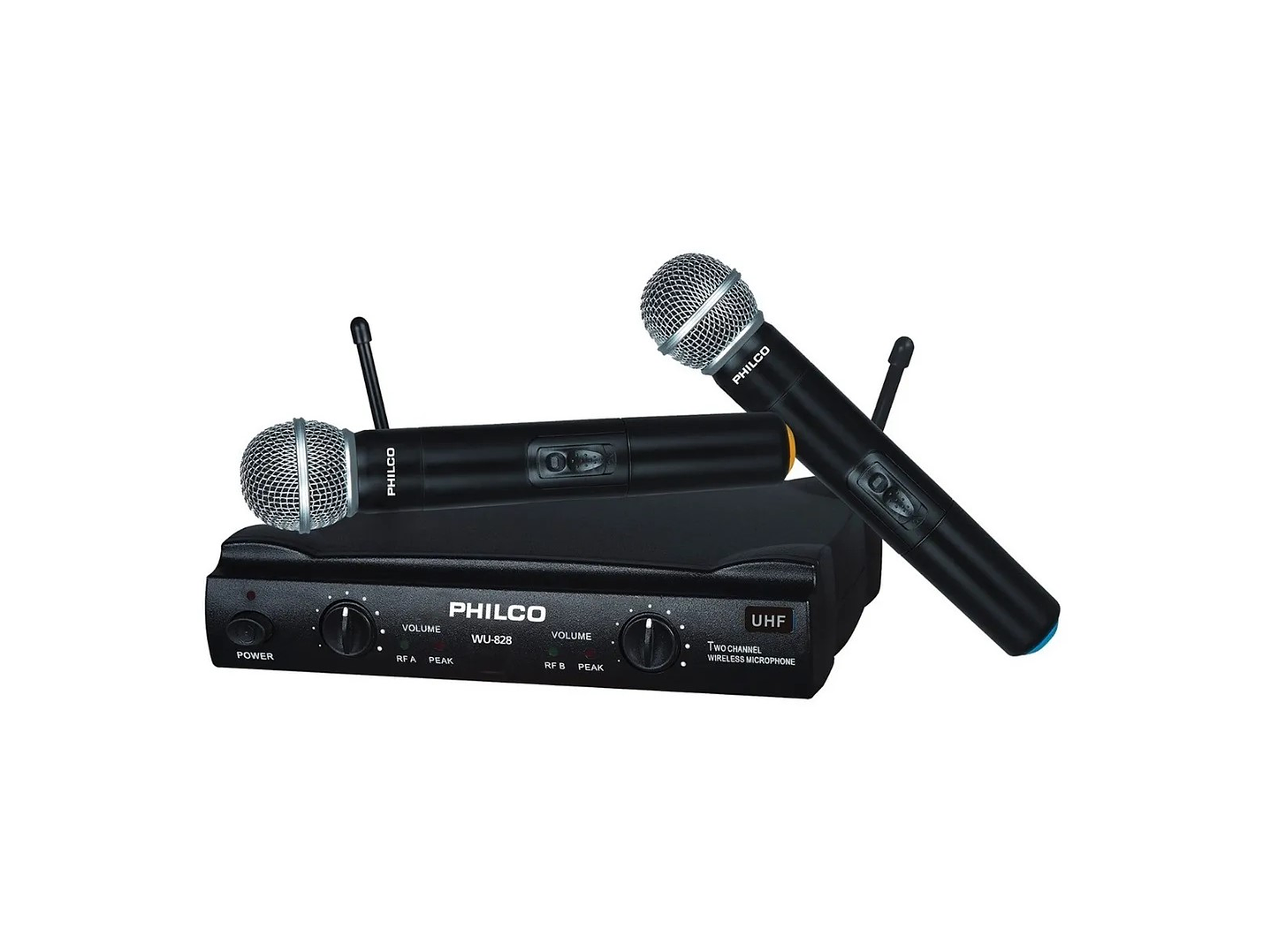 Pack 2 Micrófonos Inalambricos Uhf Philco WU-828 1