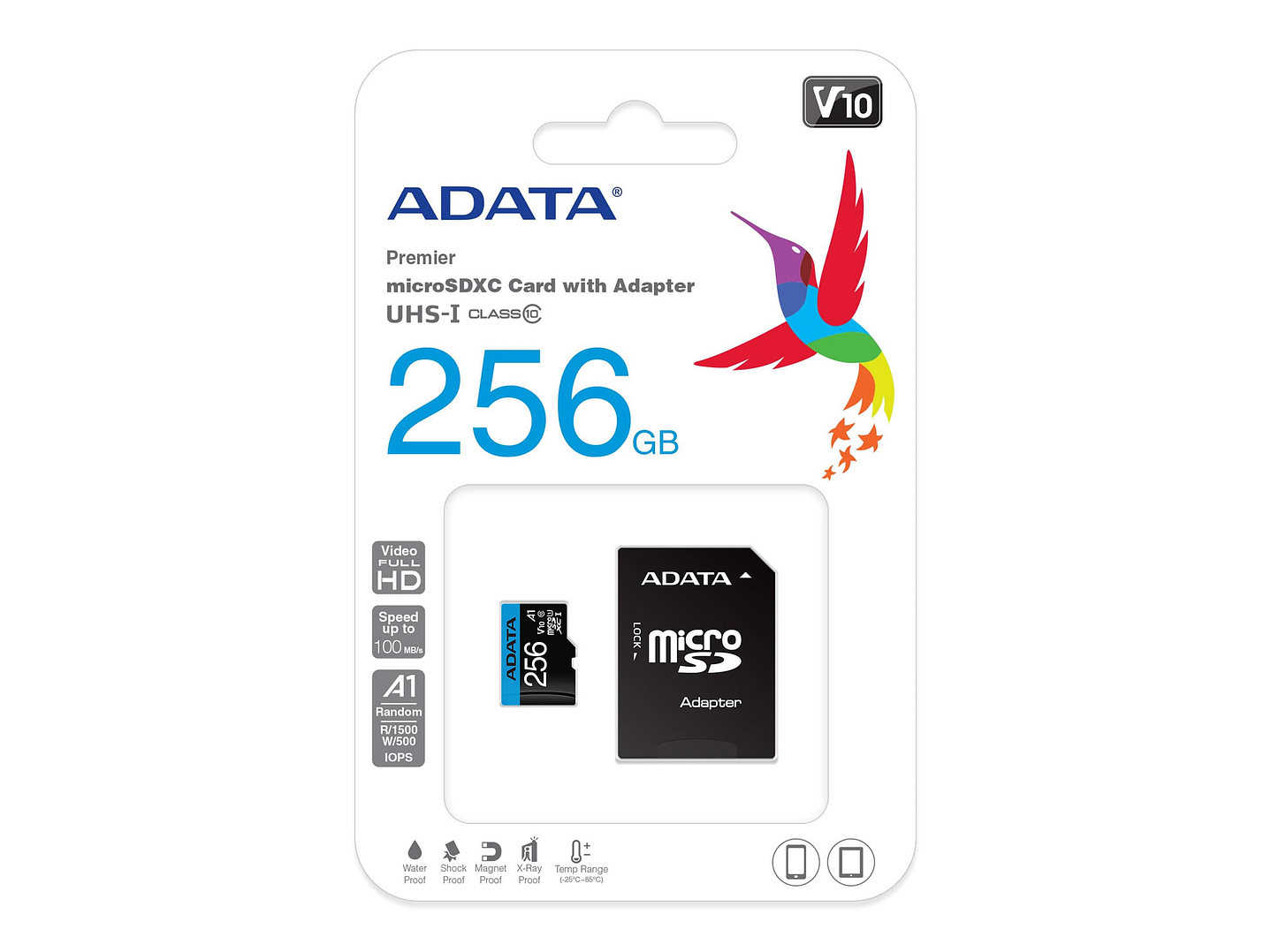 Tarjeta Memoria Micro SD XC 256 GB Adata 1