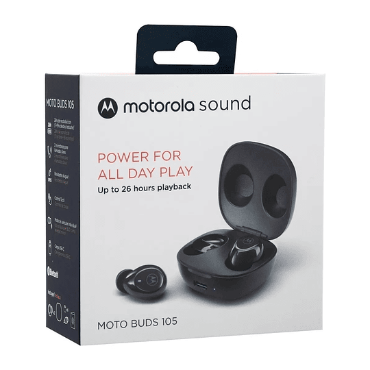 Audífonos Inalámbricos Motorola Moto Buds 105 Negro