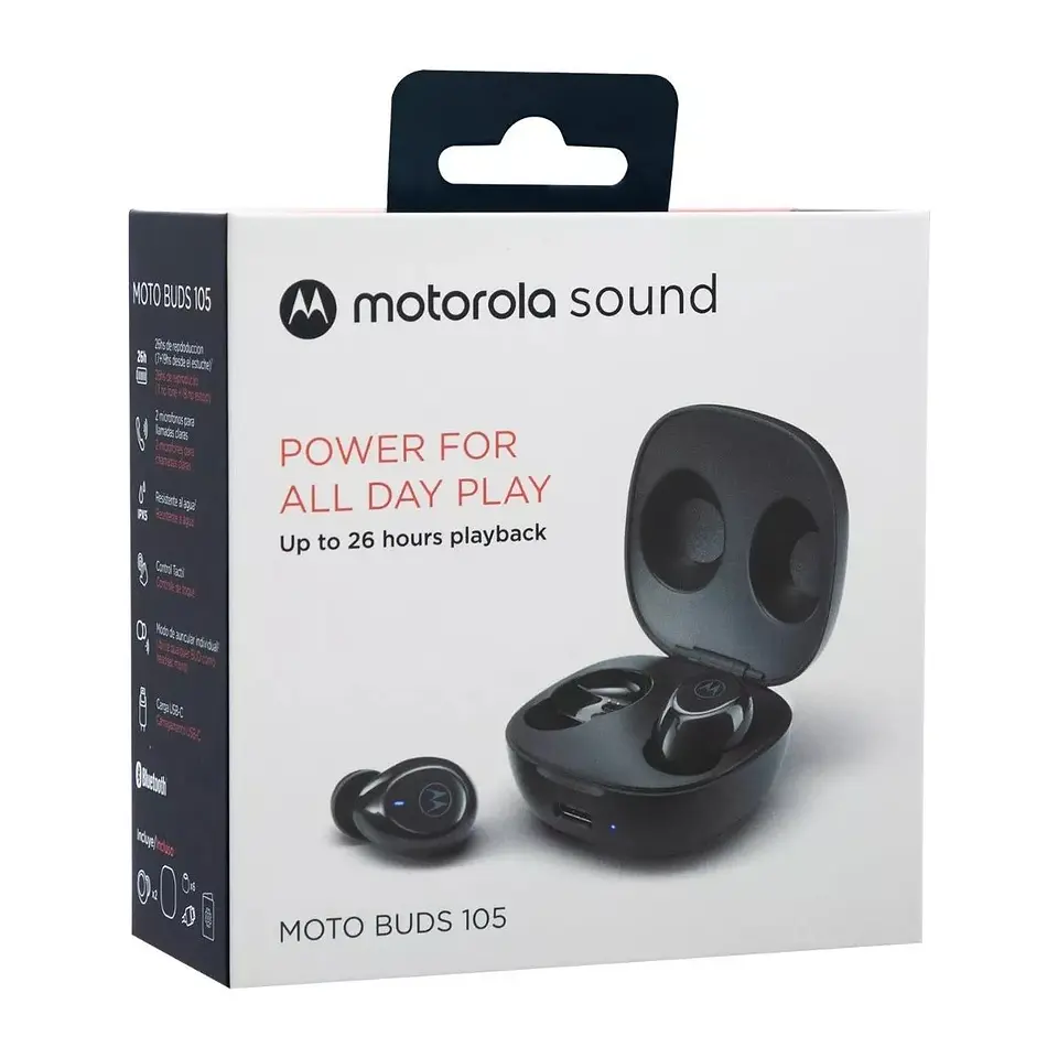 Audífonos Inalámbricos Motorola Moto Buds 105 Negro 4