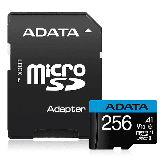 Tarjeta Memoria Micro SD XC 256 GB Adata