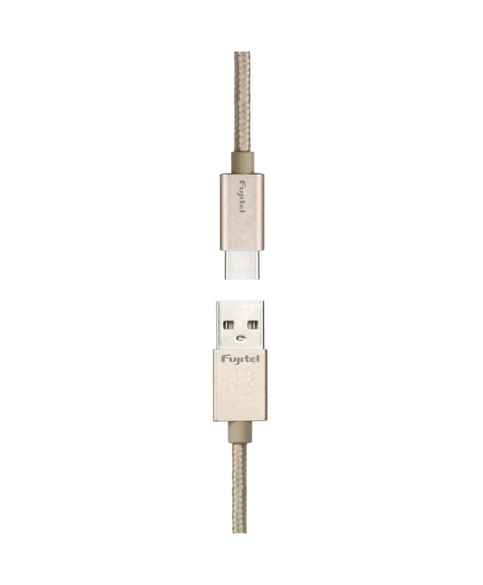 Cable Usb Tipo C Fujitel Carga Rapida Gold 1