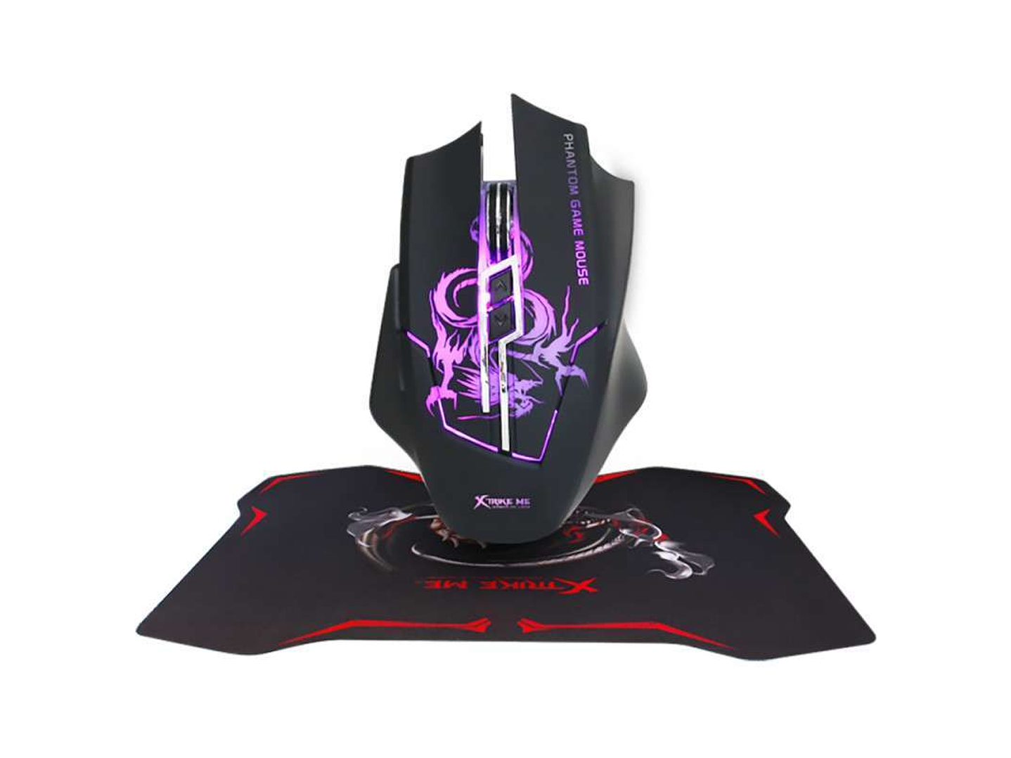 Kit Gamer Mouse Pad Optico 3200dpi Xtrike Me 1
