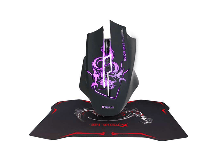 Kit Gamer Mouse Pad Optico 3200dpi Xtrike Me 1