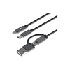 Cable 5 En 1 Xtech Microusb Usb a Lightning Tipo C