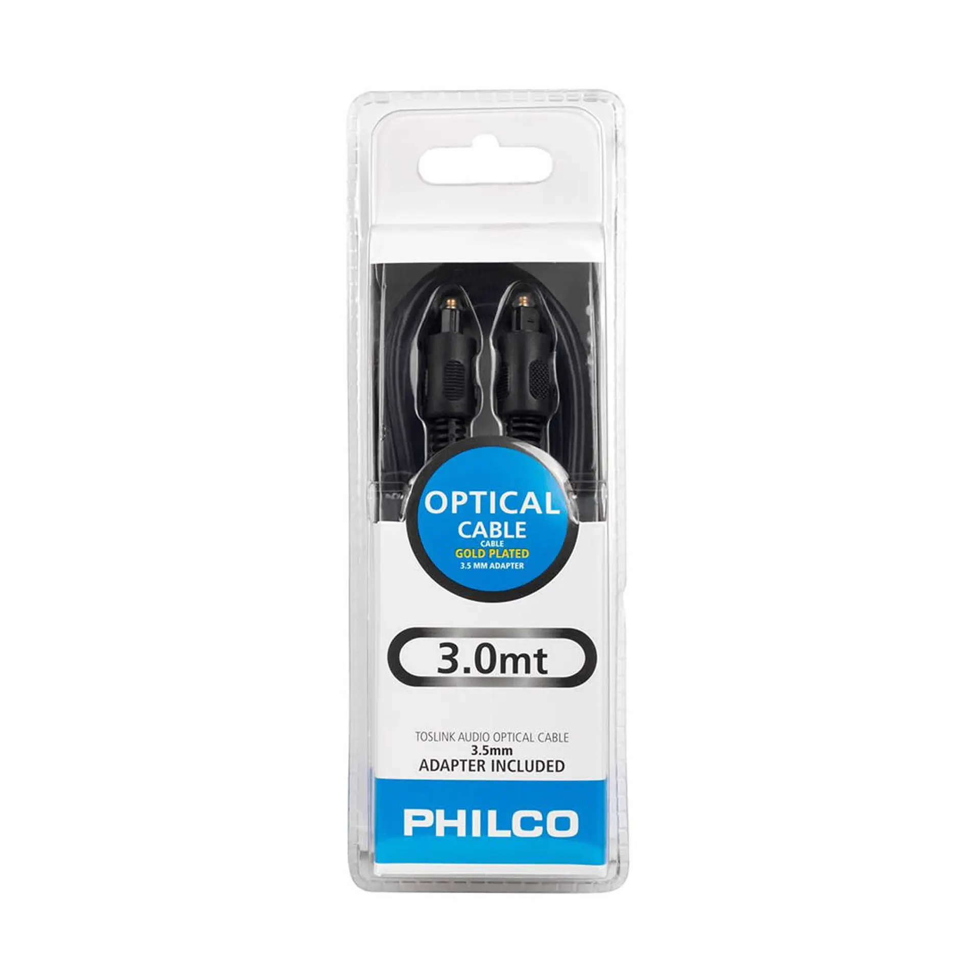 Cable Optico Audio Digital Toslink 3mts Philco 3