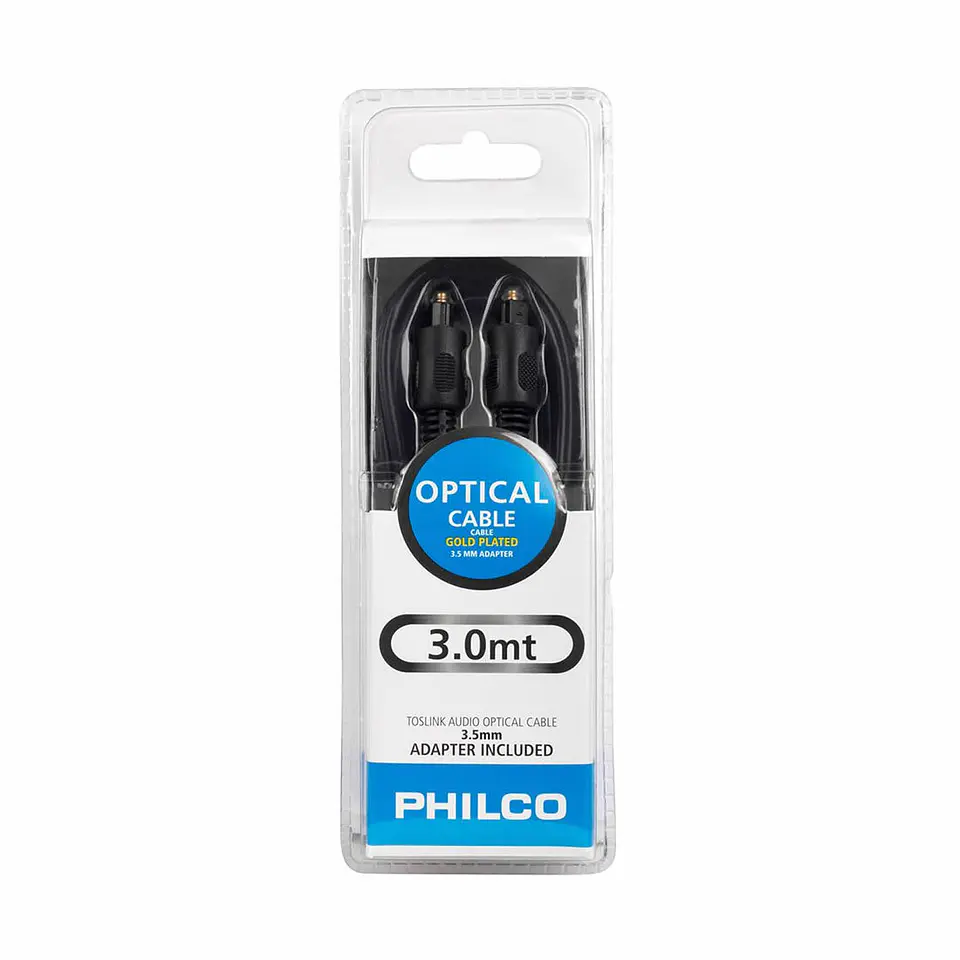 Cable Optico Audio Digital Toslink 3mts Philco 3