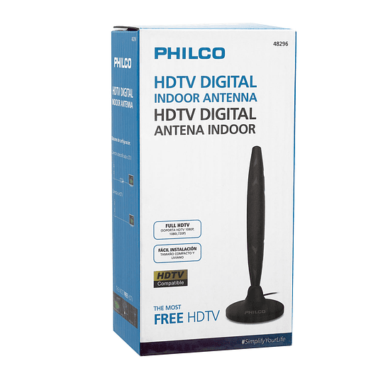 Antena Philco Tv Digital Hdtv Hd Tvd Negro