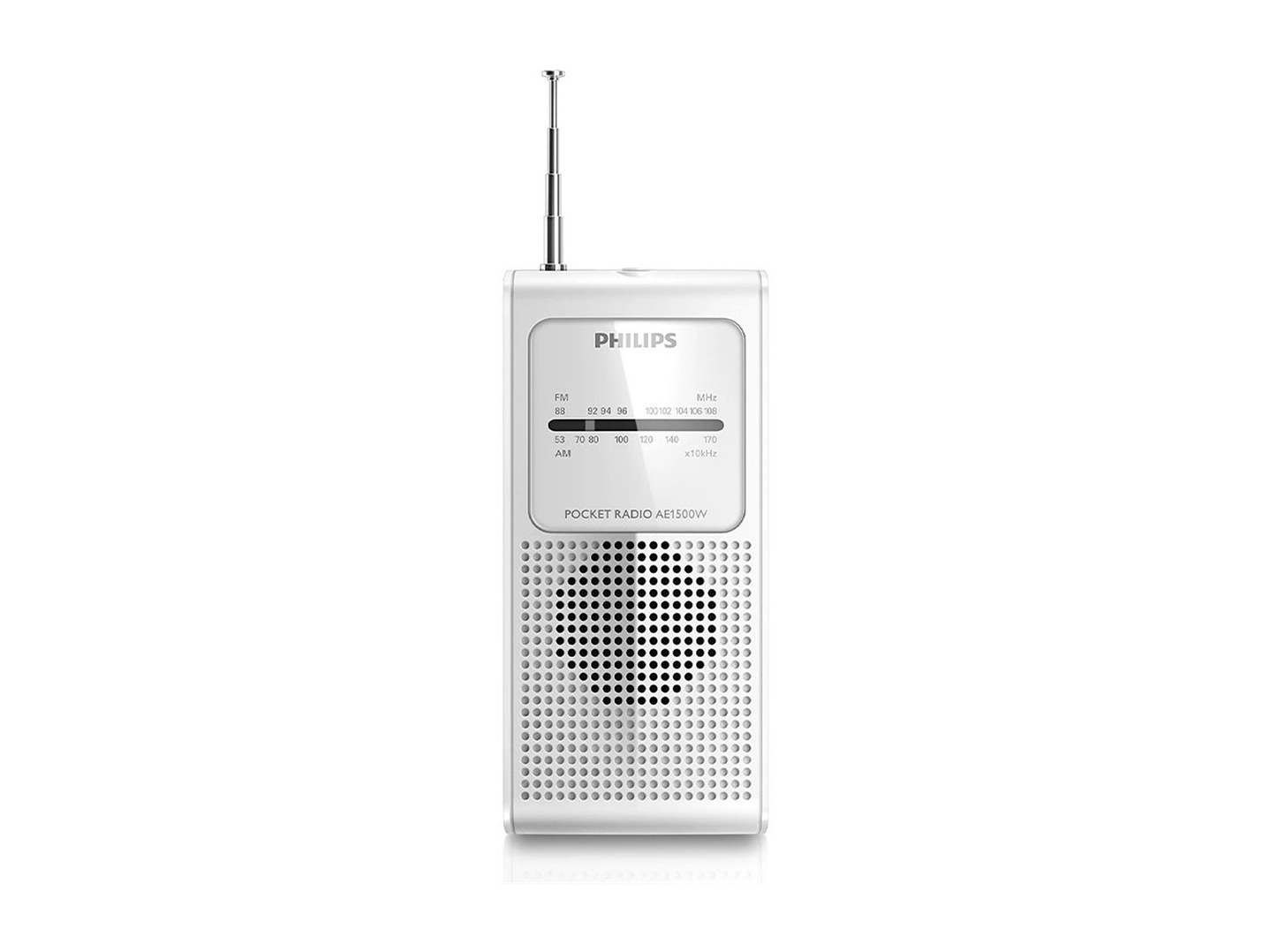 Radio Portatil Philips de Bolsillo AM FM Blanca 1