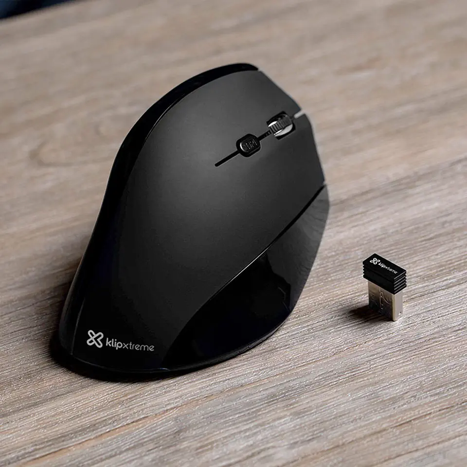 Mouse Vertical Klipxtreme EverRest Negro KMW-390 5
