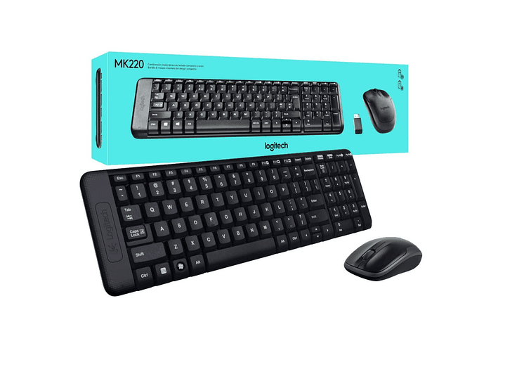 Kit Teclado y Mouse Inalambrico Logitech MK220 1