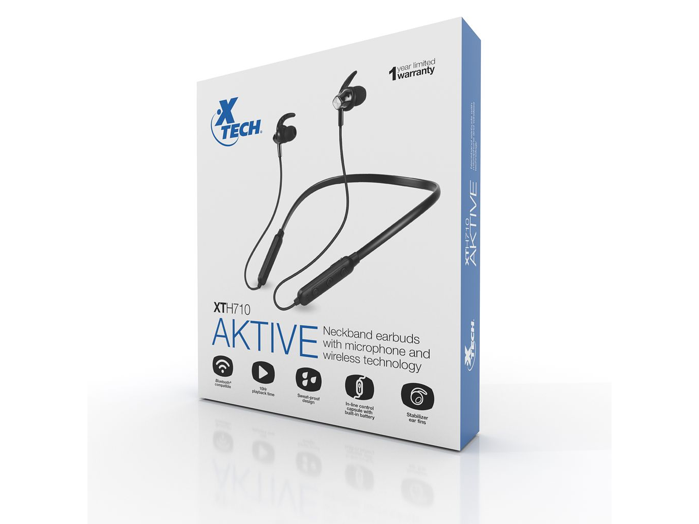 Audifonos Bluetooh Xtech Aktive Xth-710 Negro 4