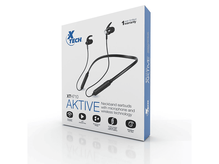 Audifonos Bluetooh Xtech Aktive Xth-710 Negro 4