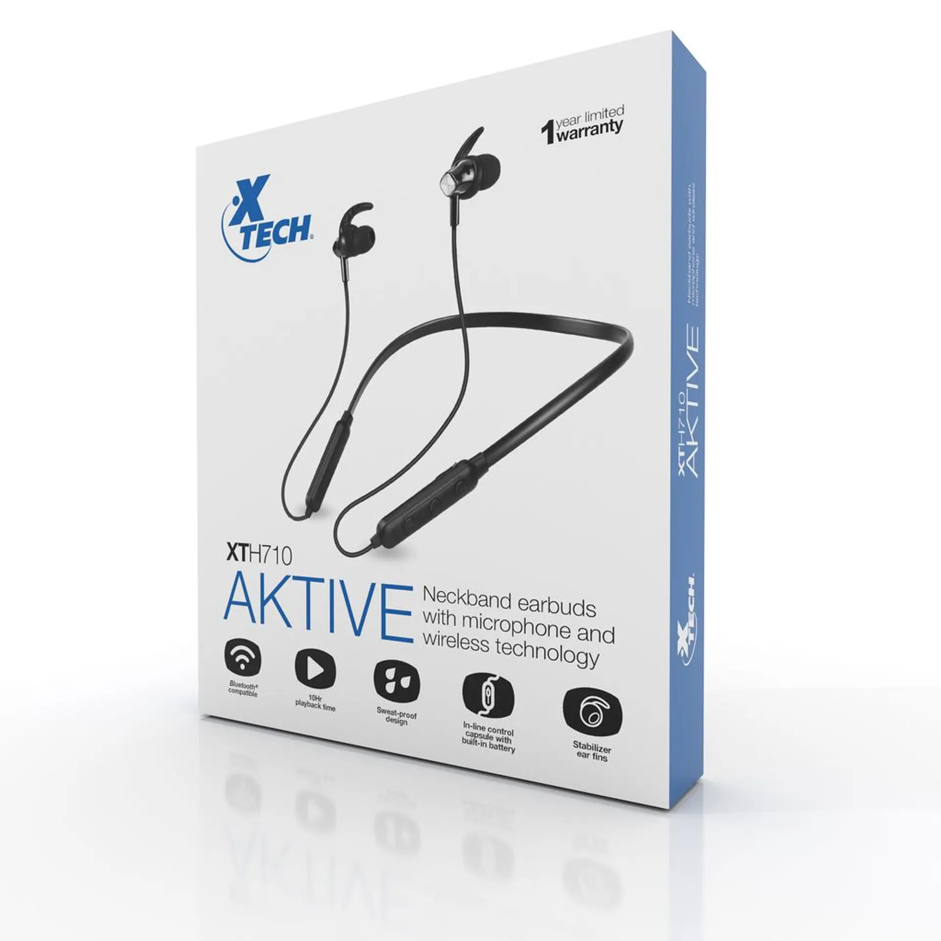 Audifonos Bluetooh Xtech Aktive Xth-710 Negro 4