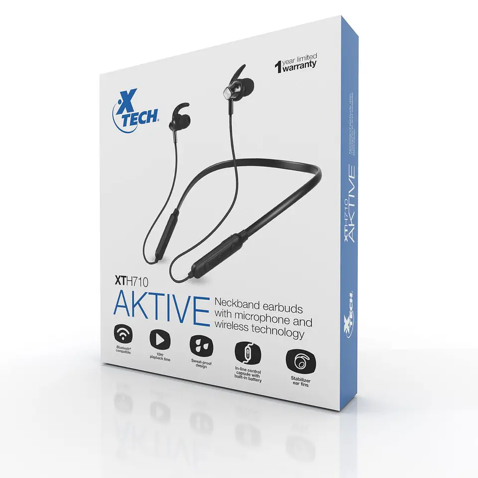 Audifonos Bluetooh Xtech Aktive Xth-710 Negro 4