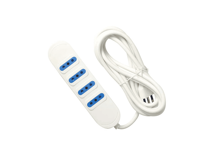 Alargador Electrico 5 Mts 4 Boca Blanco Fujitel 1