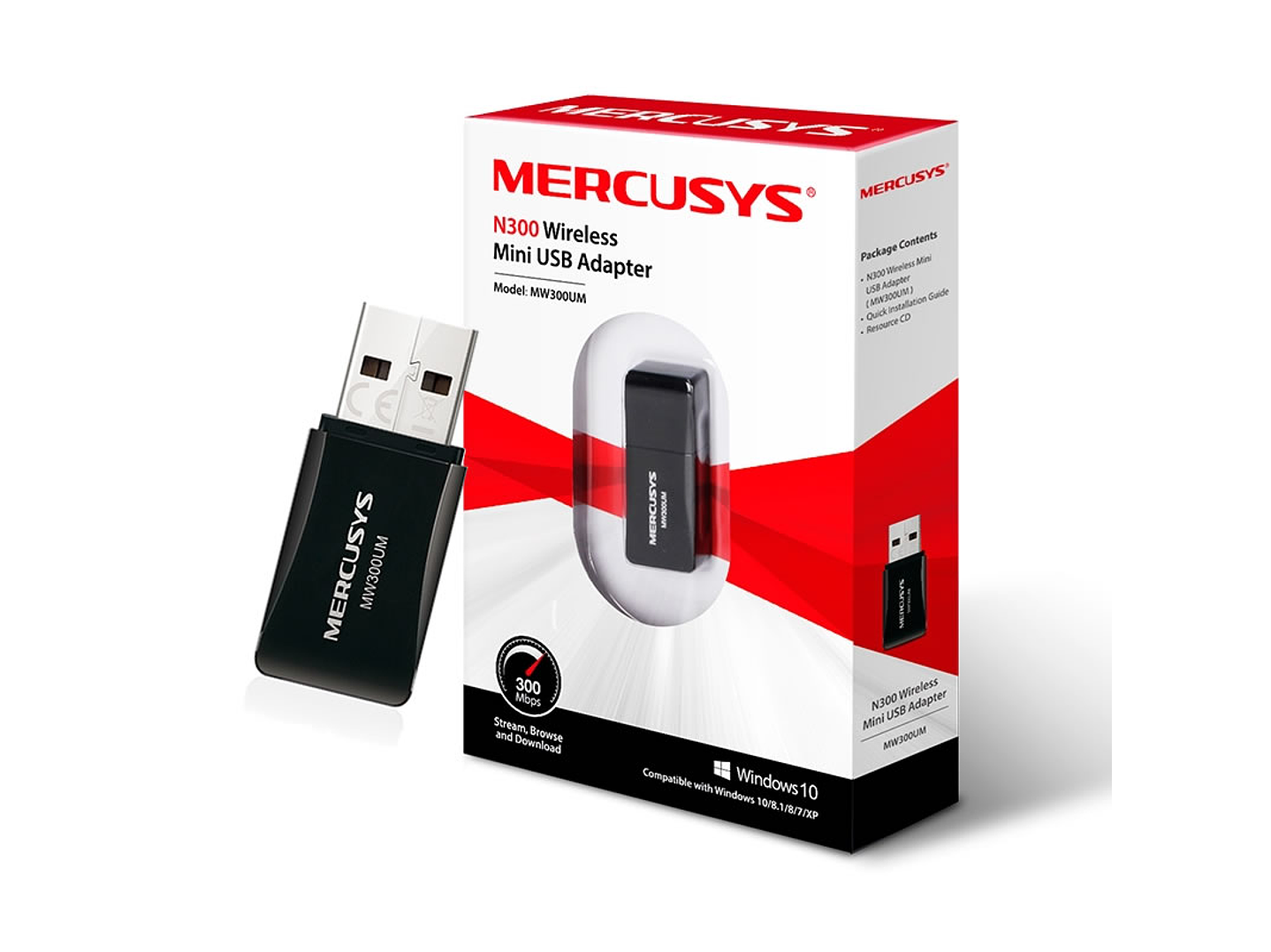 Mini Adaptador Usb Wifi N 300mbps Mercusys 1
