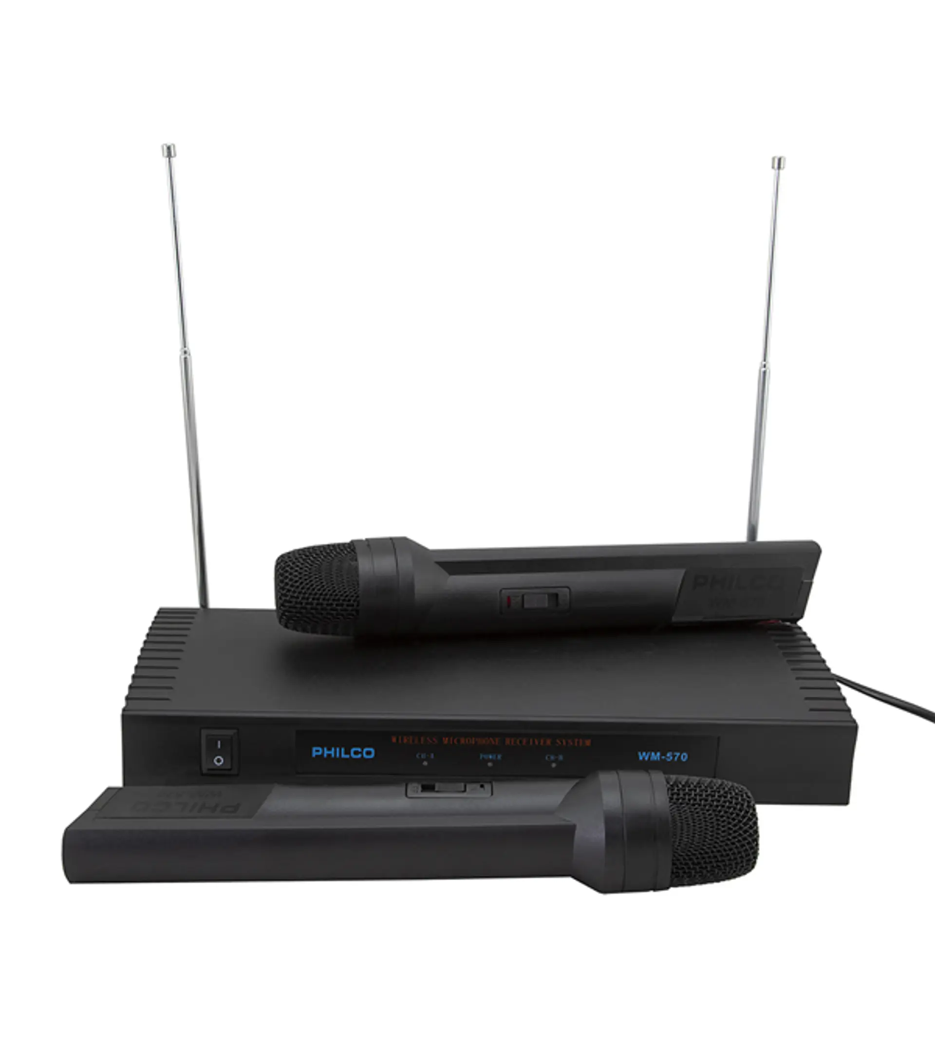 Pack 2 Micrófonos Inalambricos VHF Philco WM570 1