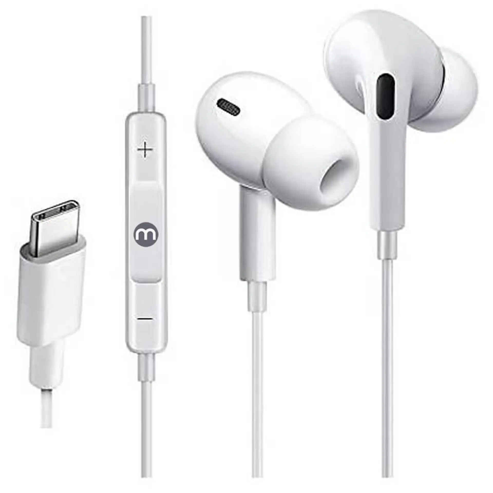 Audifonos USB Tipo C Monster Blancos 1