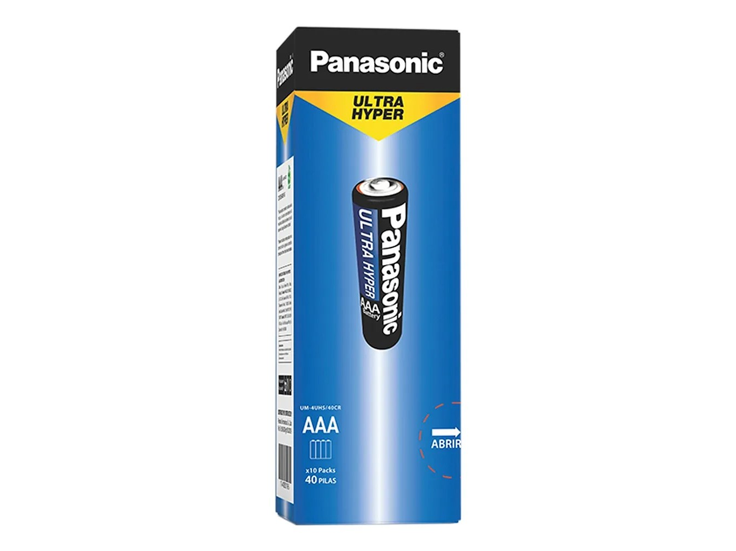 Pack 40 Pilas Panasonic AAA Super Hyper R6P 1