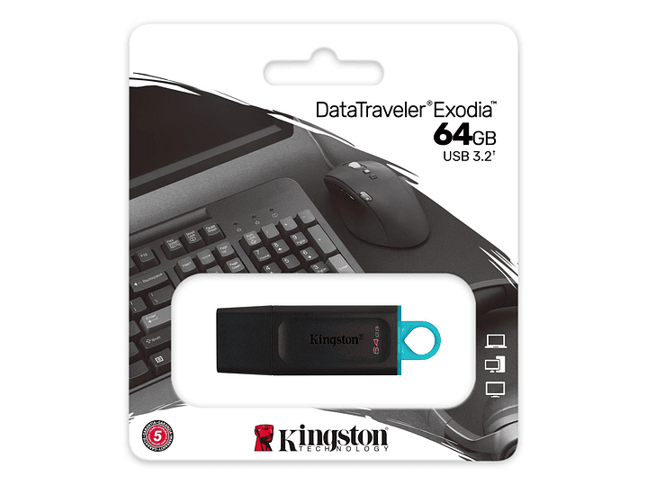 Pendrive DTX 64gb Usb 3.2 Kingston 3