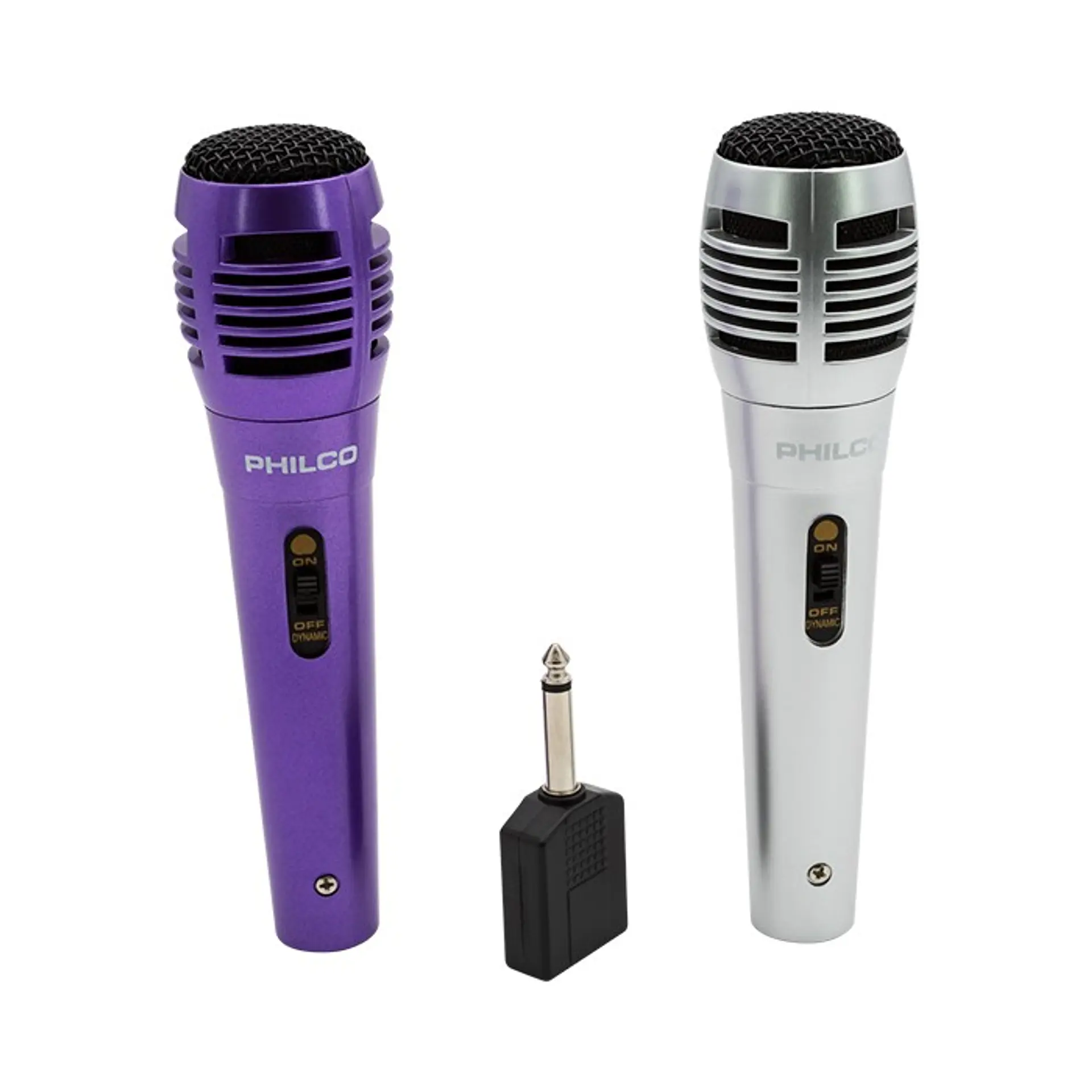 Set 2 Microfonos Philco Alambrico Karaoke 1
