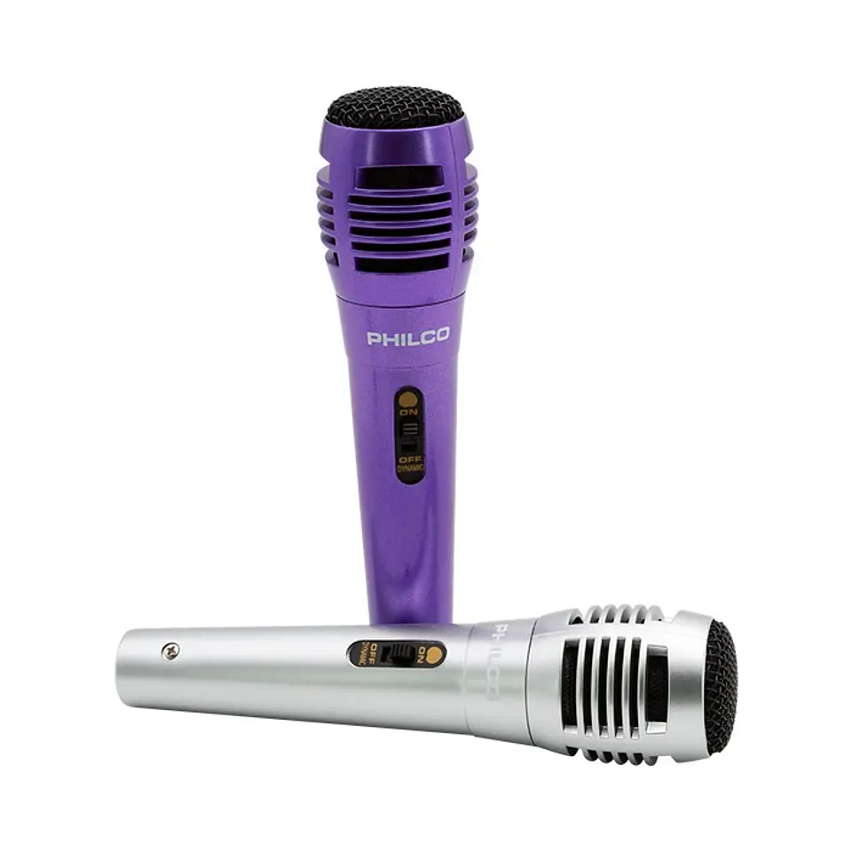 Set 2 Microfonos Philco Alambrico Karaoke 3