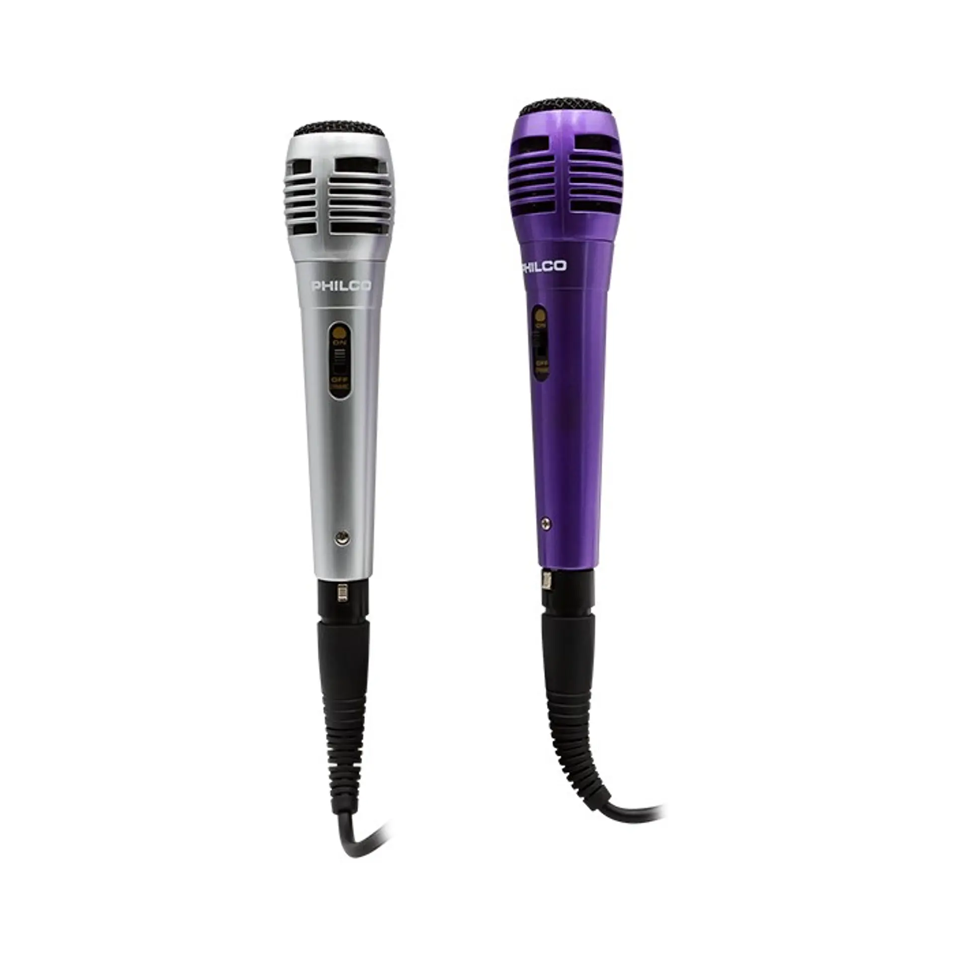 Set 2 Microfonos Philco Alambrico Karaoke 4