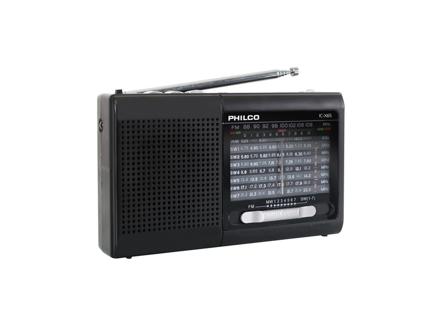 Radio Portatil Philco IC-X65 Multibandas Usb 1