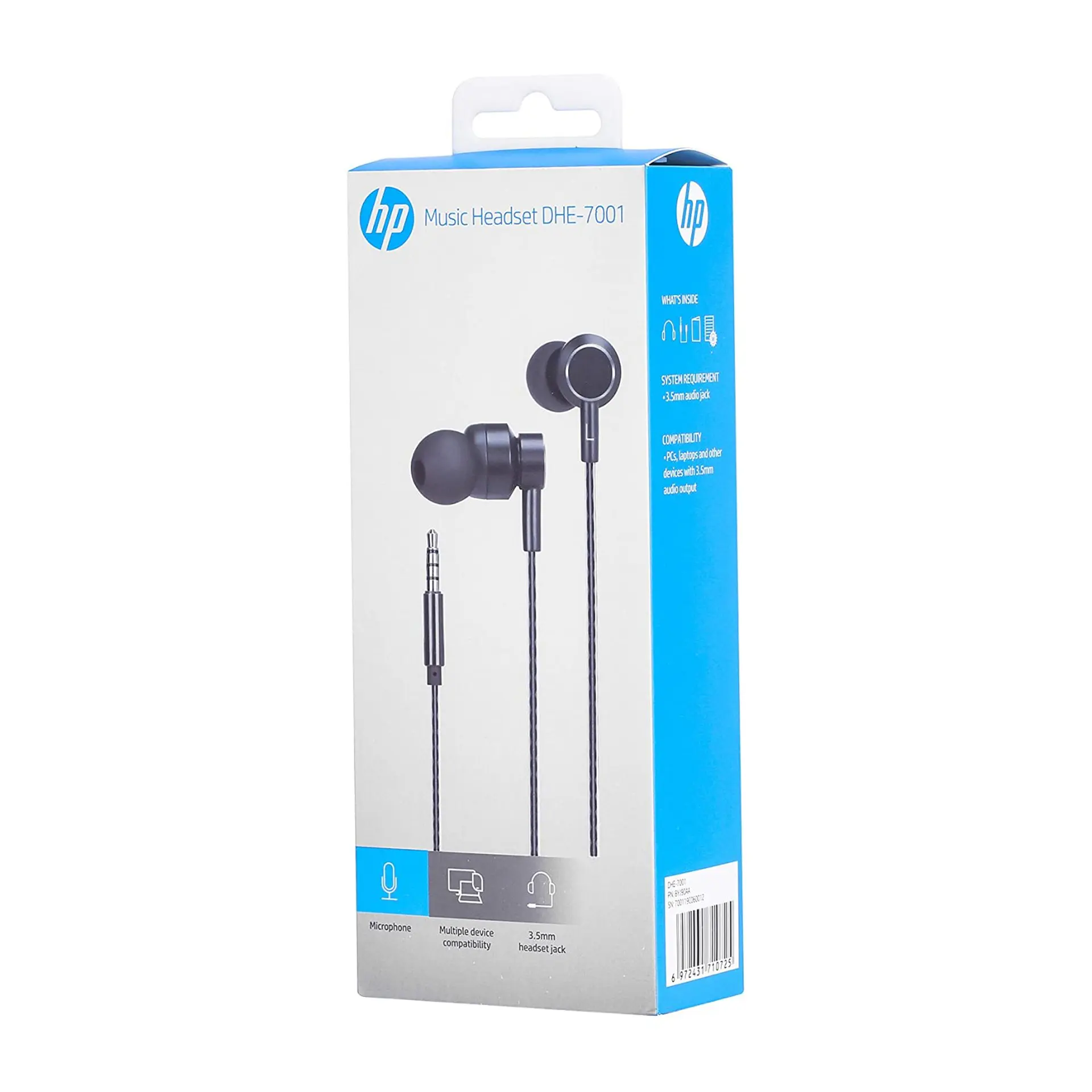 Audifono In-ear Hp Dhe-7001 Metal Negro 2