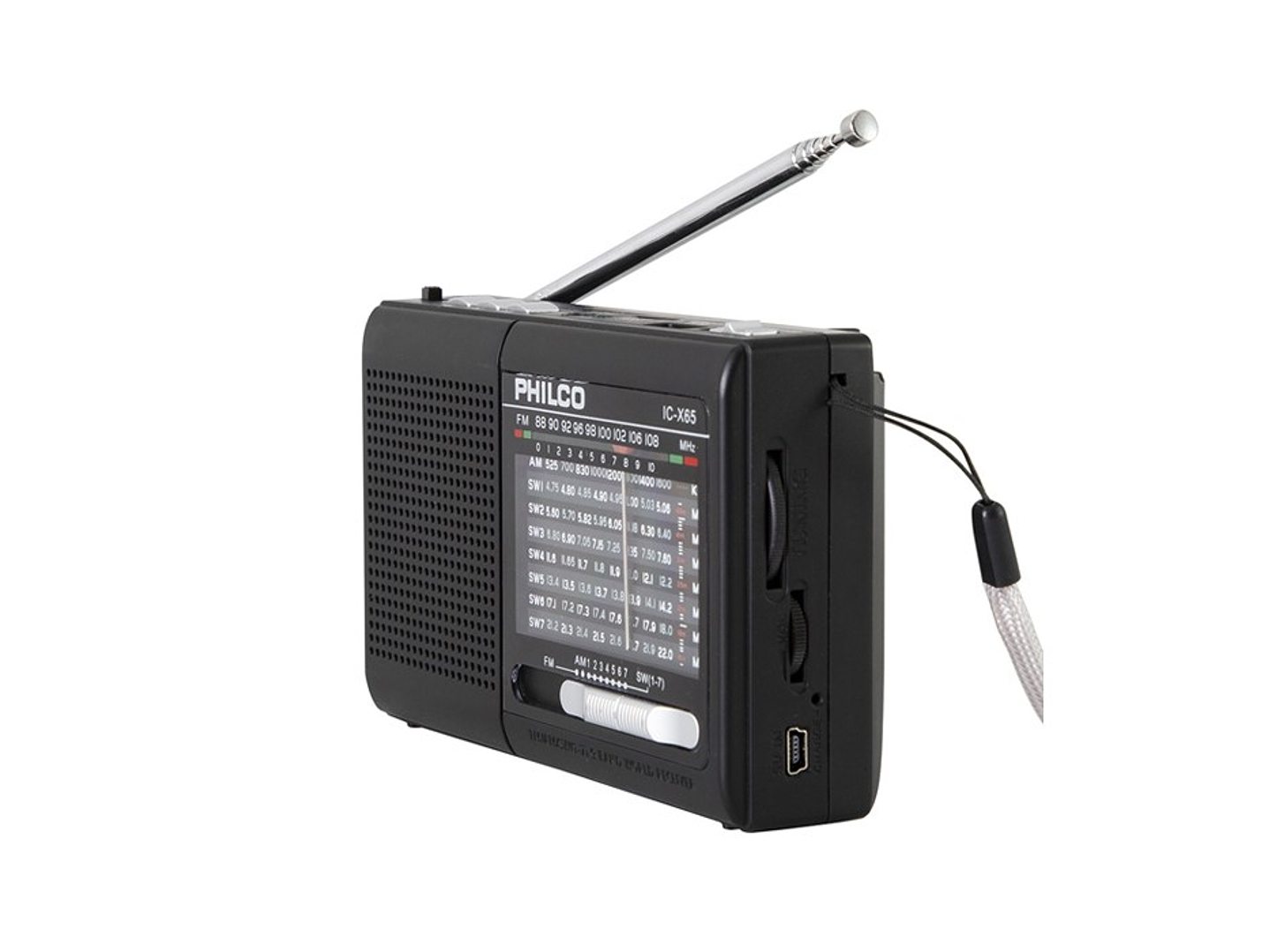 Radio Portatil Philco IC-X65 Multibandas Usb 4