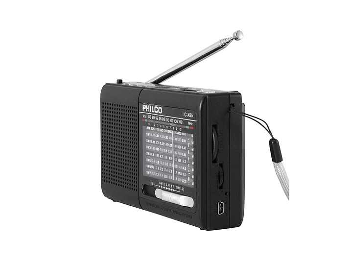 Radio Portatil Philco IC-X65 Multibandas Usb 4
