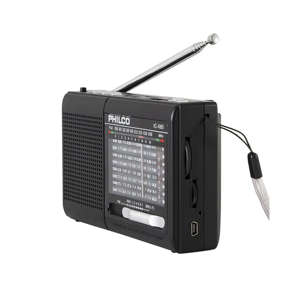 Radio Portatil Philco IC-X65 Multibandas Usb 4