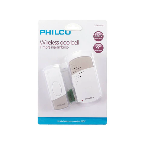 Timbre Inalambrico Philco 220v Gris