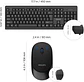 Kit Combo Teclado y Mouse Inalambrico Philips C324 - Miniatura 3