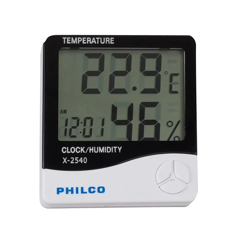 Reloj Digital Philco Termometro y Humedad 1