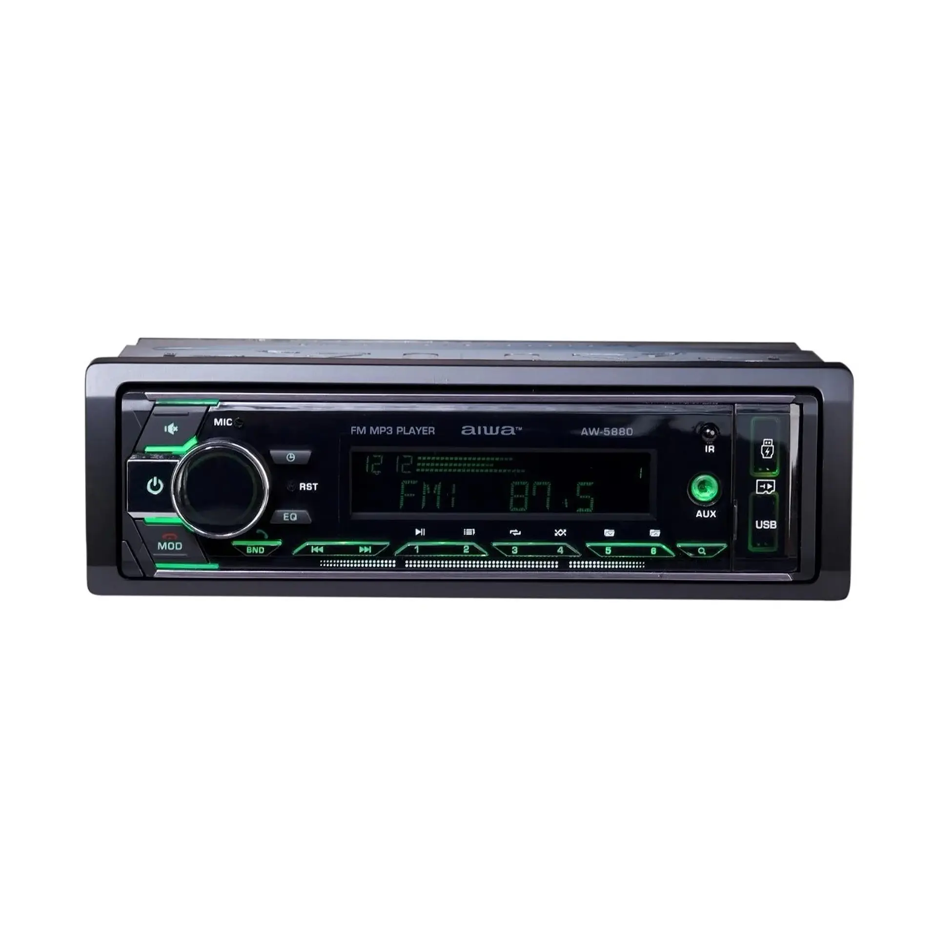 Radio Auto 1 Din Bt Usb X2 Radio Fm Aiwa AW5880T 1