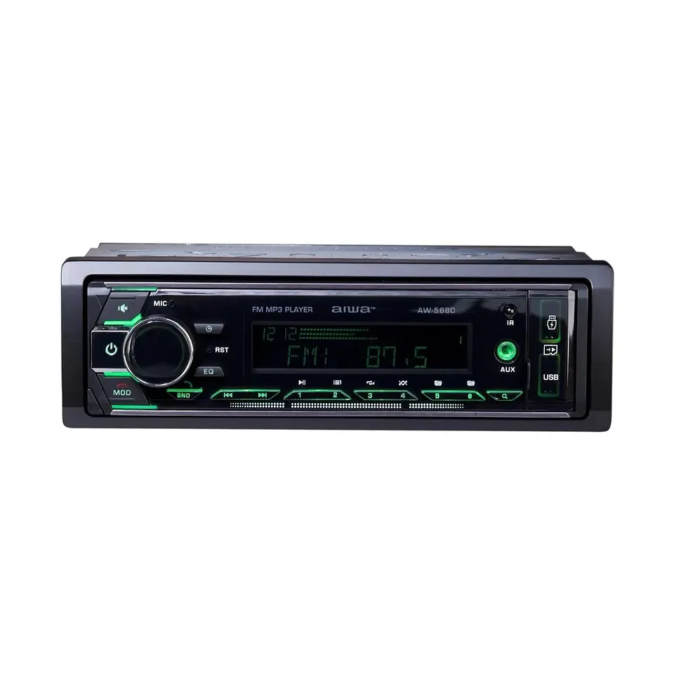 Radio Auto 1 Din Bt Usb X2 Radio Fm Aiwa AW5880T 1